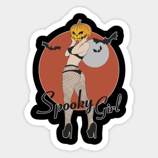 Spooky Girl Sticker